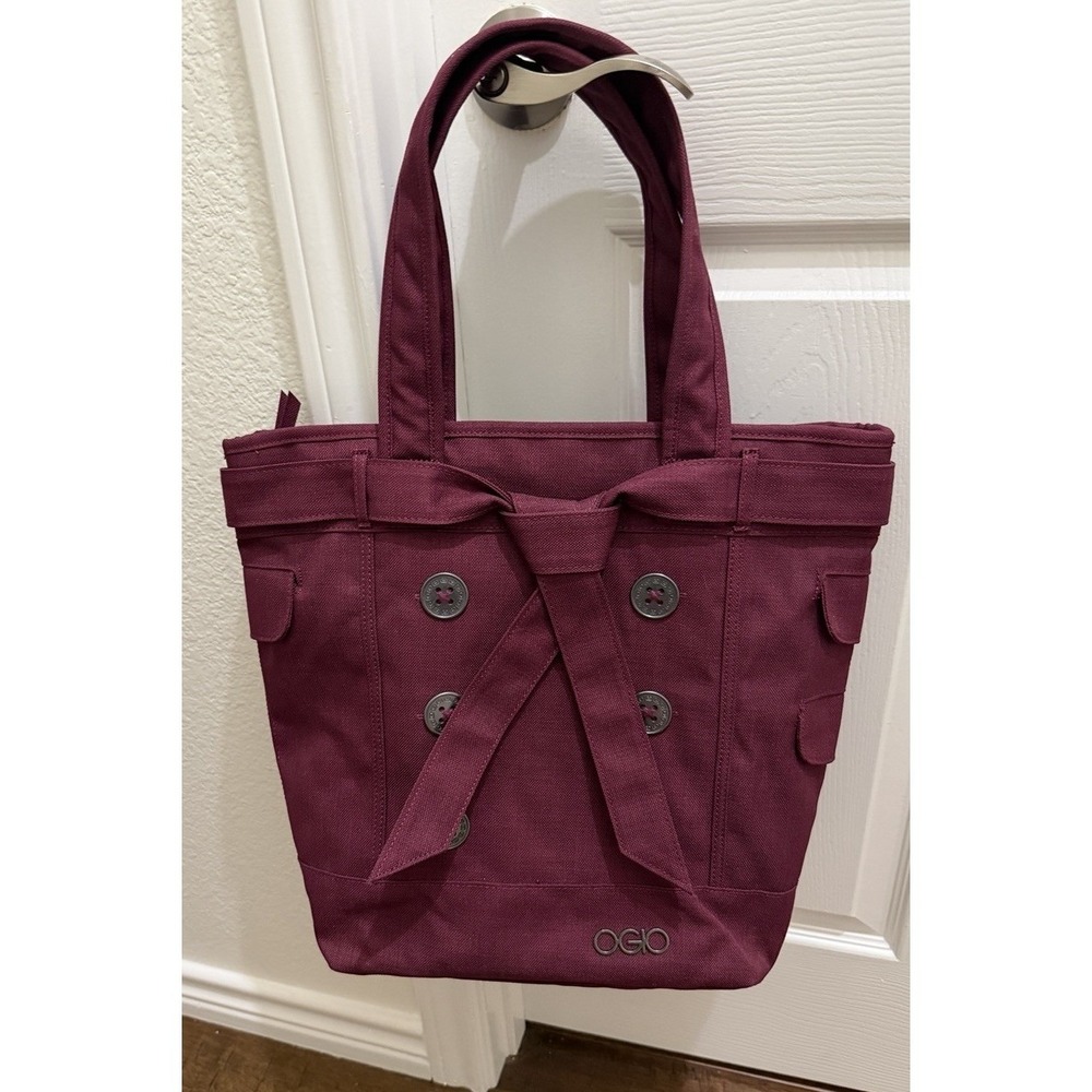 OGIO ladies Melrose Tote Bag Garnet Burgundy, Multiple Pockets, Zippered, NWOT